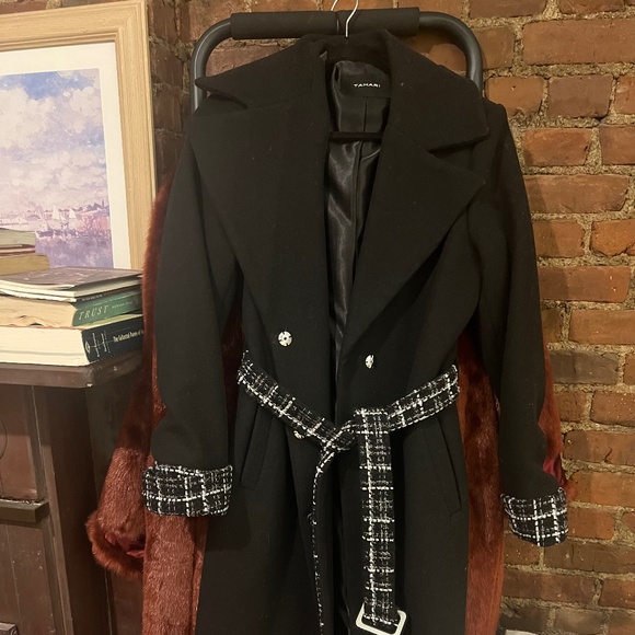 Tahari Black Wool Coat - Picture 1 of 9